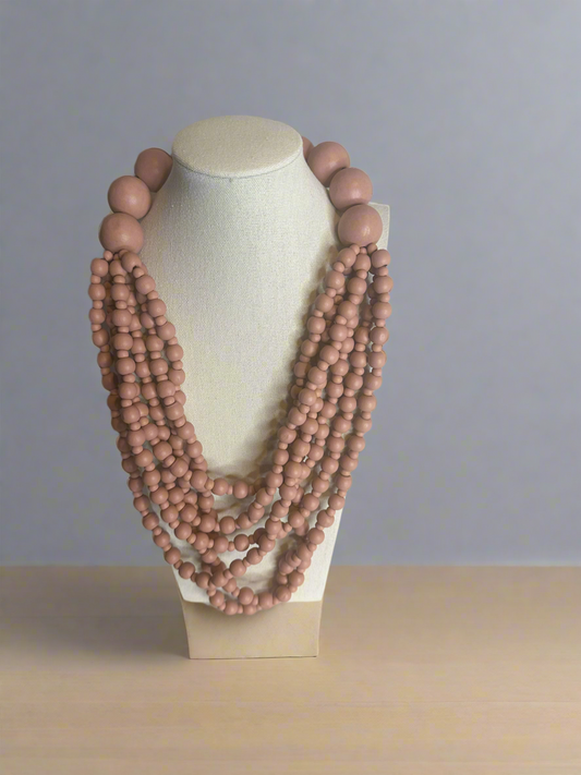 Beaded Layered Adjustable Necklace