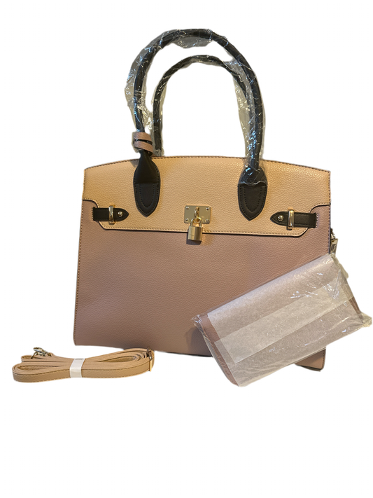2 Piece Blush Pink Purse Set